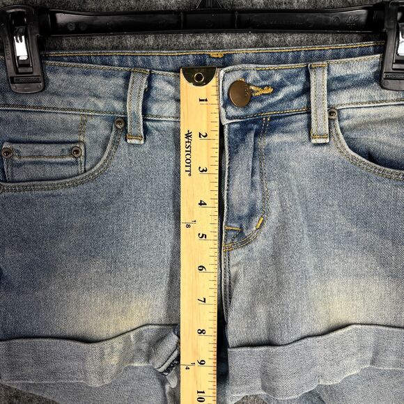 BDG Shorts Womens 26 Jeans Stretch Cut-Off USA Bottoms 3" Denim‎ Biker - Picture 6 of 9